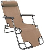 Amanka Campingliege 153 x 60 x 30 cm beige Amanka Campingliege 153 x 60 x 30 cm beige