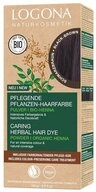 LOGONA Haarfarbe Pflegende Pflanzen-Haarfarbe Pulver - Schwarzbraun 100g