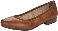 Ballerina RIEKER, Damen, Gr. 39, braun, Leder, Schuhe Ballerina, Pumps, Business