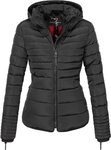 Marikoo Winterjacke Amber stylische Steppjacke mit Teddyfutter