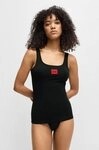 HUGO Tr&auml;gertop VEST RED LABEL mit rotem Labelaufn&auml;her