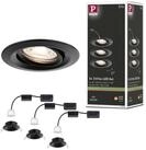Paulmann LED Wandleuchte LED Einbauleuchte Nova Mini Coin Basisset schwenkbar...