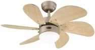 Westinghouse Deckenventilator Deckenventilator Turbo Swirl Titan 76 cm mit Licht, Mit