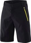L&ouml;ffler Fahrradhose M BIKE SHORTS COMFORT-2-E CSL BLACK/LEMON