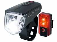SIGMA SPORT Fahrradbeleuchtung VDO 4009 ECO LIGHT M90 SET Frontlampe mit...