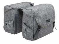 NewLooxs Gepäckträgertasche, Doppelpacktasche Mondi Joy Double Racktime grau