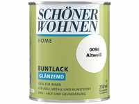 SCHÖNER WOHNEN FARBE Lack Home Buntlack, 750 ml, altweiß, glänzend, ideal...
