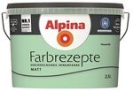 Alpina Wand- und Deckenfarbe Farbrezepte 2,5 Liter Wasserfall Matt