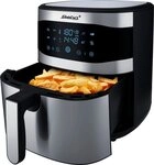 Steba Hei&szlig;luftfritteuse, 1800 W, 8L, mit Touchscreen, 8 Programme, Timer, Edelstahl,