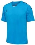 hummel T-Shirt hmlCORE XK Poly Jersey (robuster Doppelstrick) Kurzarm blau Herren