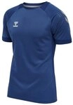 hummel T-Shirt hmlLEAD Poly Jersey (Mesh-Material) Kurzarm dunkelblau Herren