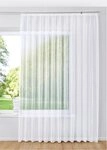 Gardinenbox Bogenstore (1 St), Kr&auml;uselband, transparent, Jacquard, Store Jacquard