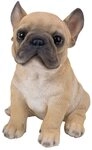 Dehner Gartenfigur Franz&ouml;sische Buldogge Welpe, 18 x 16.5 x 13 cm, Gartendeko...