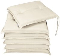 Detex Sitzauflage Boston, Stuhl 6er Set Wasserabweisend 43x39x5cm Waschbar Rei&szlig;fest