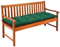 Detex Bankauflage, Sitzkissen Gr&uuml;n Polyester Visko-Effekt 145x45cm Gartenbank