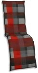 GO-DE Hussen-Set GO-DE Relax-Auflage 170 x 50 x 7 cm, rot kariert