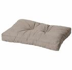 Madison Sitzauflage Paletten-R&uuml;ckenkissen Basic, taupe 50% Baumwolle / 50% Polyester