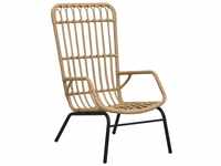 vidaXL Garden Chair High Back in Resin Brown