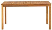 vidaXL Gartentisch, Outdoor Tisch 140x80x74 cm Massivholz Akazie
