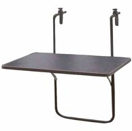 GAUTZSCH Balkonh&auml;ngetisch in anthrazit - 60x40 (BxT)