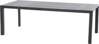 Siena Garden Gartentisch SILVA Tisch 220x100cm matt anthrazit/wood-grey,