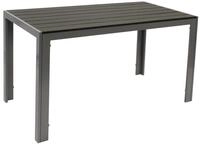 DEGAMO Gartentisch SORANO (1-St), rechteckig 70x125cm, Aluminium silbergrau +