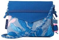 Satch Umh&auml;ngetasche Satch Clutch Summer Soul blau rosa Blumen Tasche Girlsbag