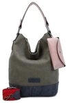 Fritzi aus Preu&szlig;en Schultertasche Izzy07 Olga Hobo Bag (Set, 2-tlg) gr&uuml;n