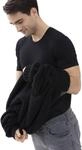 T-Shirt MEY "Hybrid", Herren, Gr. L, schwarz, Jersey, Obermaterial: 57% Baumwolle,