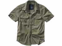 Brandit Langarmhemd Herren Vintage Shirt shortsleeve (1-tlg), grün