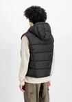 Wendejacke ALPHA INDUSTRIES "Hooded Puffer Vest FD", Herren, Gr. M, schwarz,