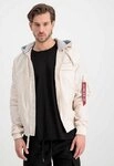 Alpha Industries Funktionsjacke Fliegerjacke MA-1 TT Custom mit Kapuze jetstreamweiss