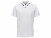 SELECTED HOMME Poloshirt SLHLEROY COOLMAX SS POLO NOOS, weiß