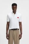 Poloshirt HUGO "Dereso", Herren, Gr. XXL, wei&szlig; (wei&szlig;100), Jersey, Obermaterial: