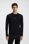 BOSS ORANGE Langarmshirt TChark Rundhalsausschnitt, Regular Fit, mit BOSS-Logo