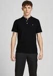 Jack & Jones Kurzarmshirt PAULOS MAO POLO mit kontrastfarbiger Kante am schmalen