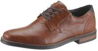 Schn&uuml;rschuh RIEKER, Herren, Gr. 43, braun (braun, blau), Lederimitat,