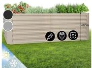 blumfeldt Hochbeet High Grow Straight, Hochbeet Metall Balkon Pflanzkasten