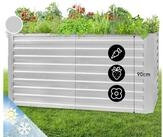 blumfeldt Hochbeet High Grow Straight, Hochbeet Metall Balkon Pflanzkasten