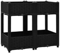 vidaXL Hochbeet, Kr&auml;uterhochbeet 80x40x71 cm Polypropylen