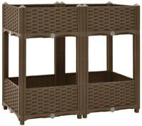 vidaXL Hochbeet, Kr&auml;uterhochbeet 80x40x71 cm Polypropylen