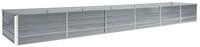 vidaXL Hochbeet, Garten-Hochbeet Verzinkter Stahl 480x80x45 cm Grau