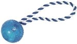 Nobby Outdoor-Spielzeug TPR Ball mit Seil blau