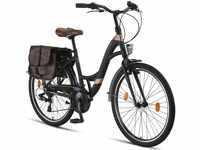 Licorne Bike Stella Plus Premium City Bike 26" schwarz