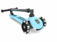 Scoot and Ride Dreiradscooter Highwaykick 3 LED Blueberry, Kinderroller in...