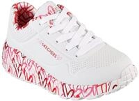 Skechers UNO LITE-LOVELY LUV Sneaker, Schn&uuml;rschuh mit bedruckter Sohle,