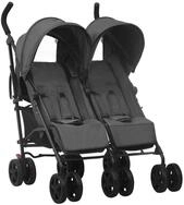 vidaXL Kombi-Kinderwagen Kinderwagen Kinderkarre Buggy Zwillings-Geschwisterwagen