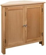 vidaXL Eckschrank Eckschrank 80x33,5x78 cm Massivholz Eiche (1-St)