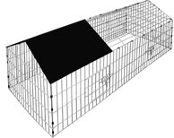 Cadoca Freigehege, Freilaufgehege 180x75x75cm Sonnenschutz Auslauf Garten