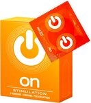 ON Condoms Kondome Stimulation Packung mit, 3 St., feuchtgenoppte Kondome mit...